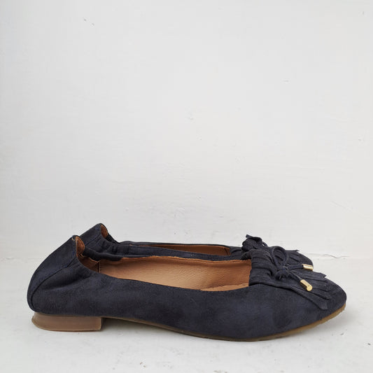 Belmondo Womens Leather Grey Summer Shoes Size 38