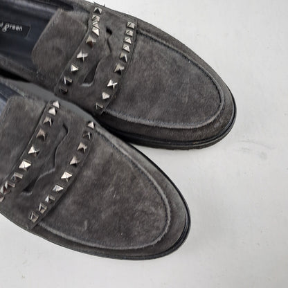 Paul Green Naiste Nahast Hallid Kingad Loafers Suurus 38.5
