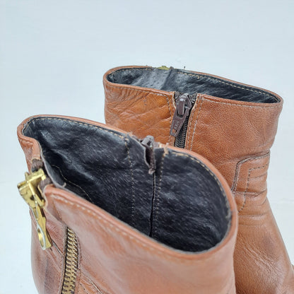 BOCAGE Womens Brown Leather Boots Size 38
