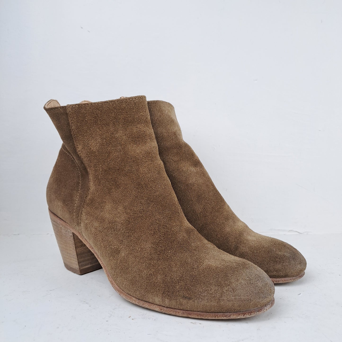 HISTORY 541 Womens Brown Leather Boots Size 38