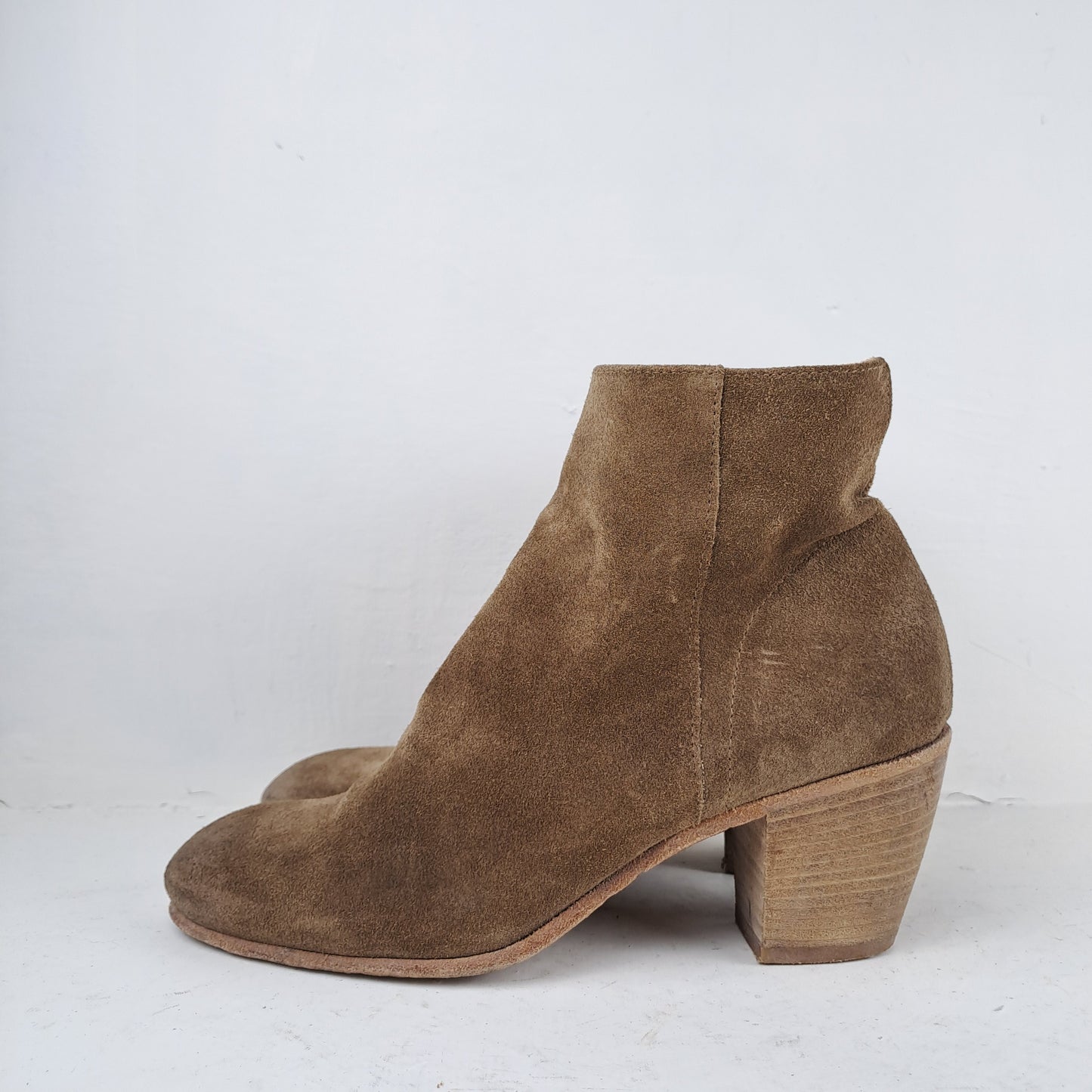 HISTORY 541 Womens Brown Leather Boots Size 38