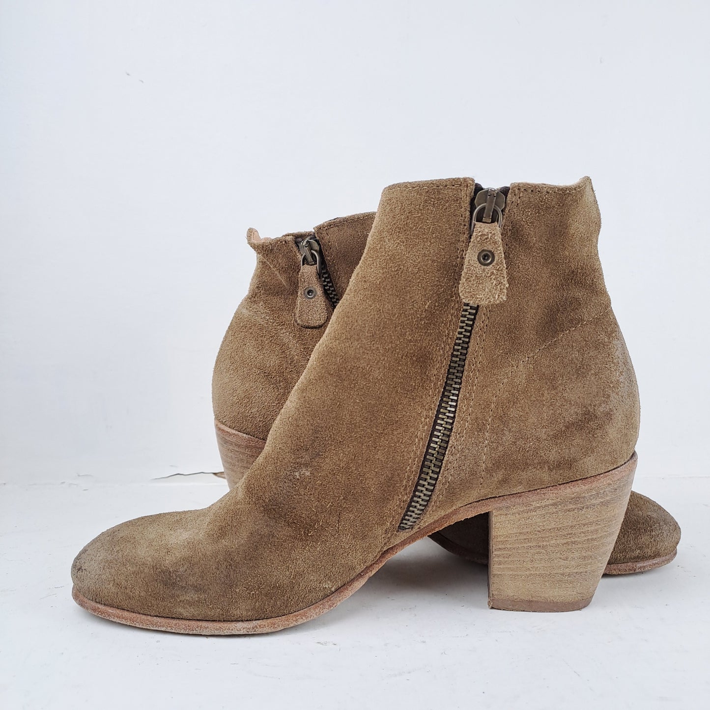HISTORY 541 Womens Brown Leather Boots Size 38