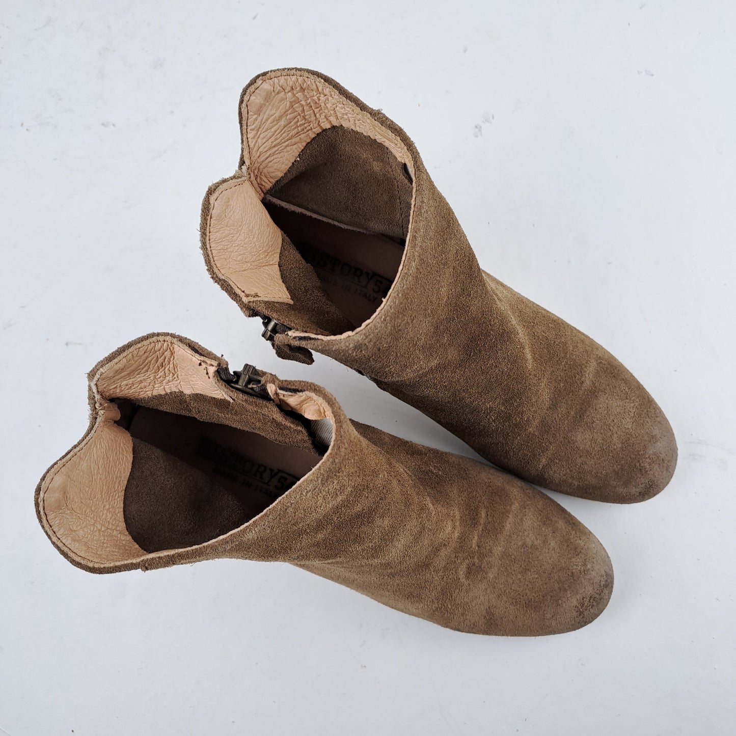 HISTORY 541 Womens Brown Leather Boots Size 38