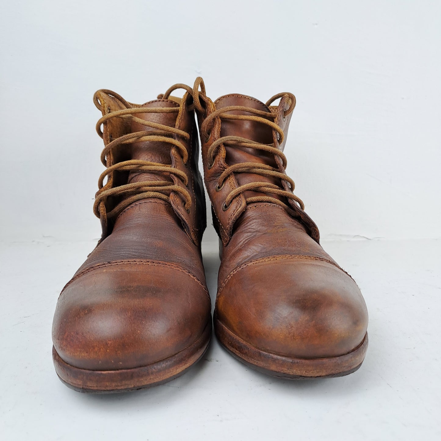 TEN POINTS Womens Brown Leather Boots Size 39