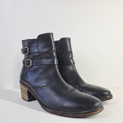 ESPRIT Women's Black Ankle Boots Size 40
