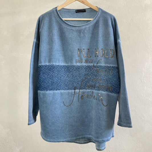 Womens Blue Sweatshirt Size XL