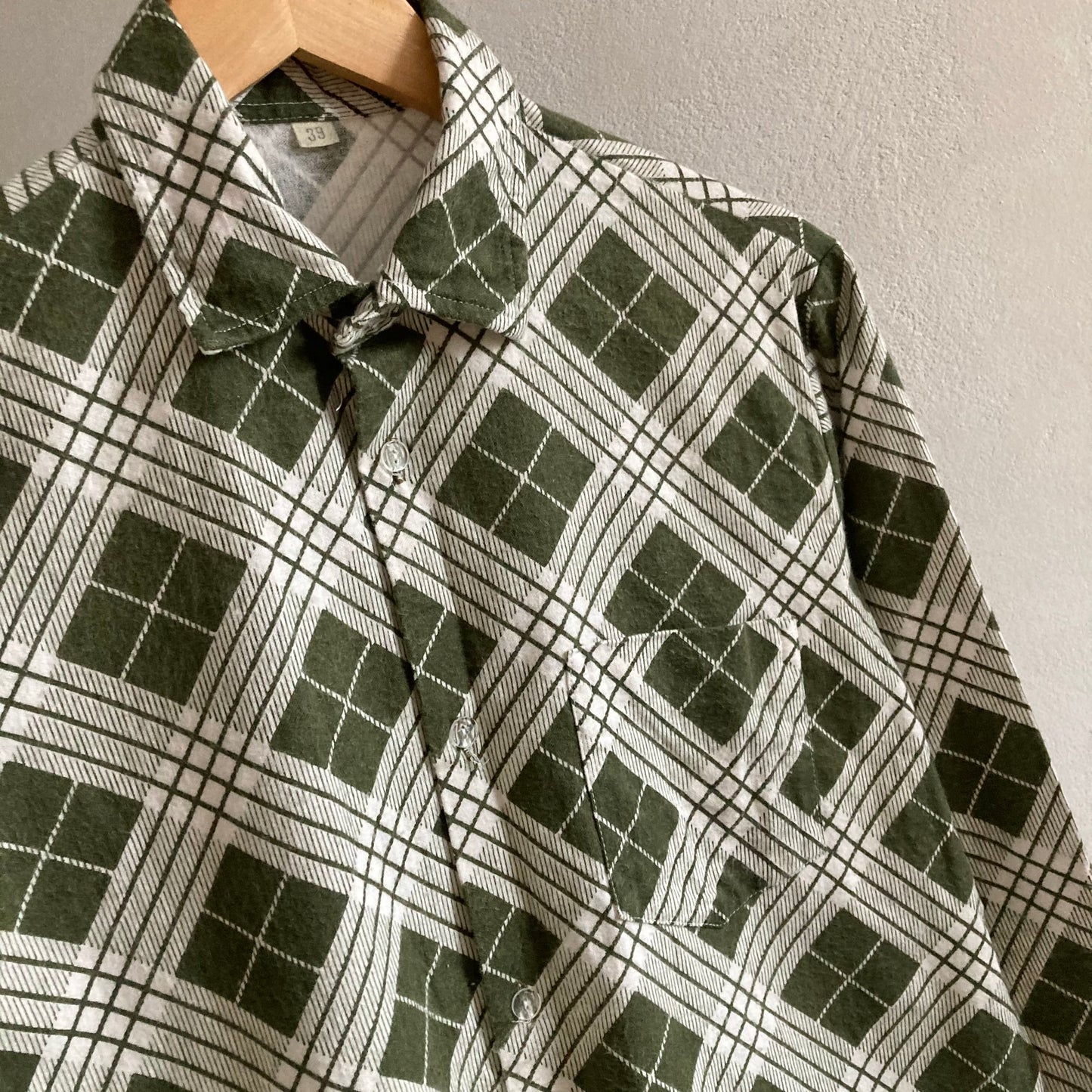 Vintage 80s Sangar Mens Flannel Shirt Size M