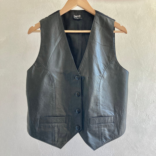 Naiste Vintage Nahkvest Suurus L