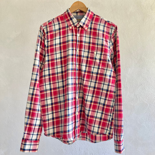 Mens Cotton Check Shirt Size M