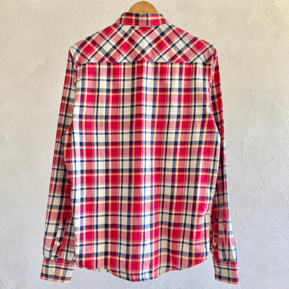 Mens Cotton Check Shirt Size M