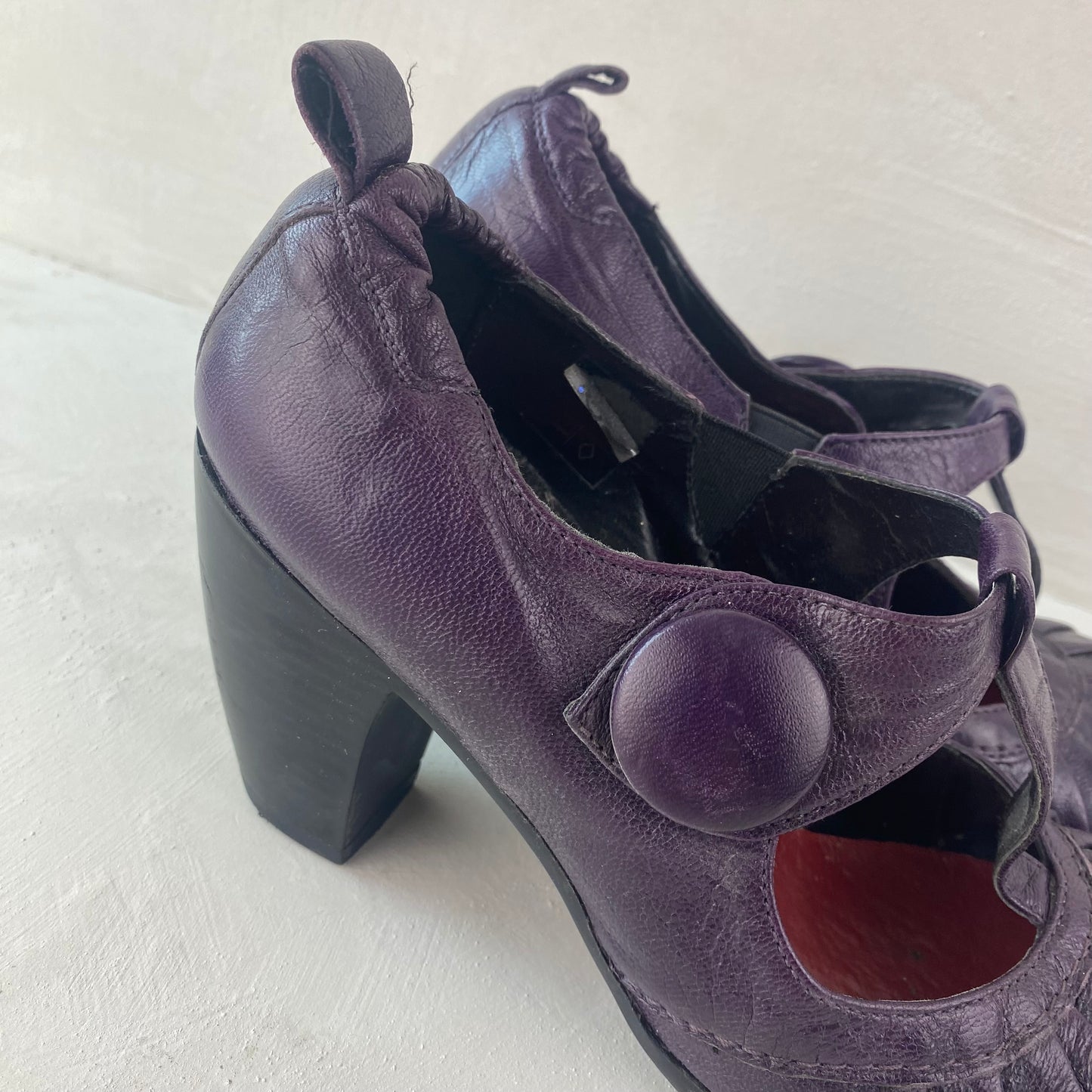 Womens Purple Heel Shoes Size 39