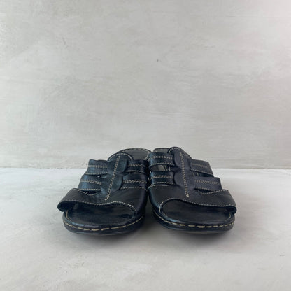 Ten Points Ladies Black Sandals Size 38