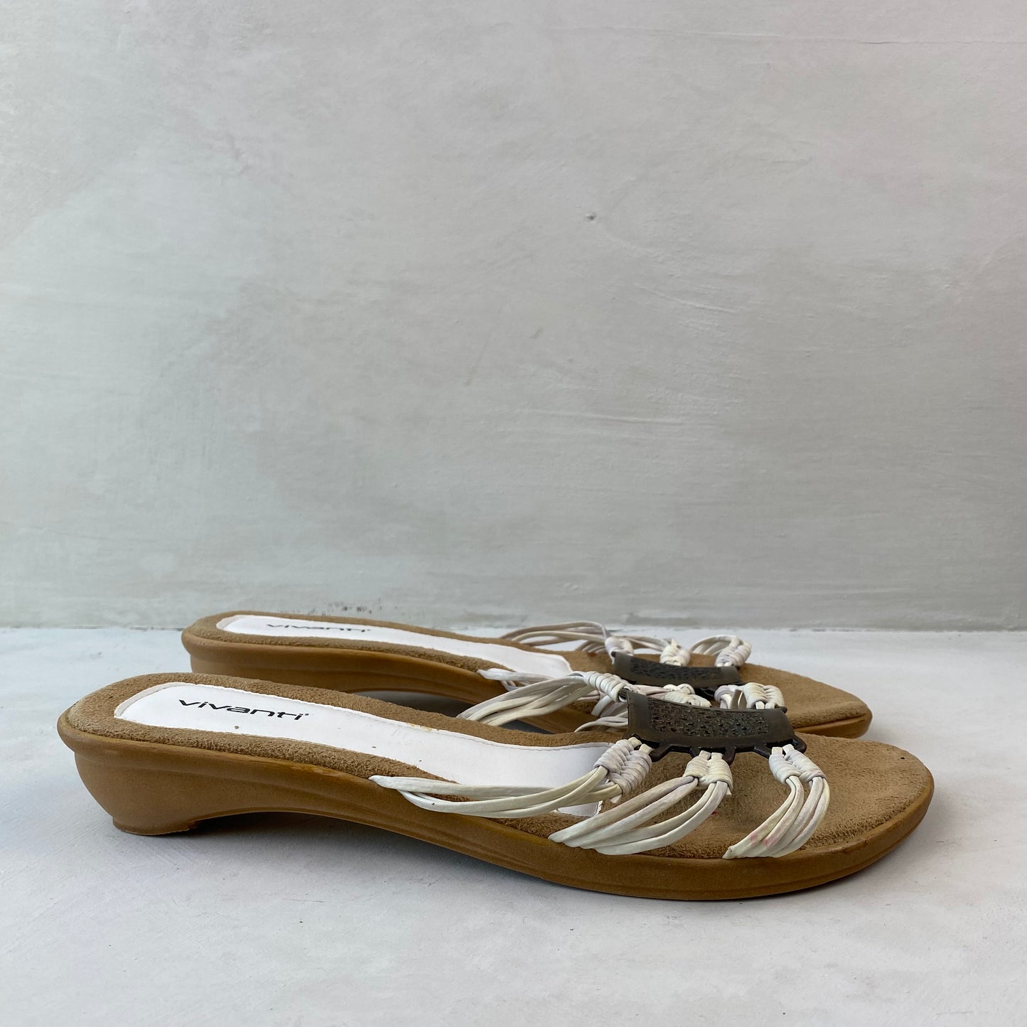 Vivanti Ladies White Sandals Size 41