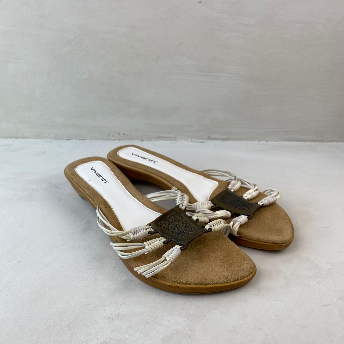 Vivanti Ladies White Sandals Size 41