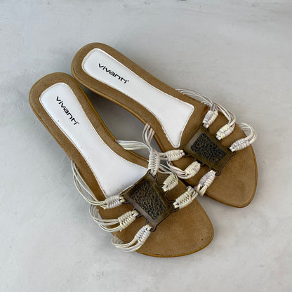 Vivanti Ladies White Sandals Size 41