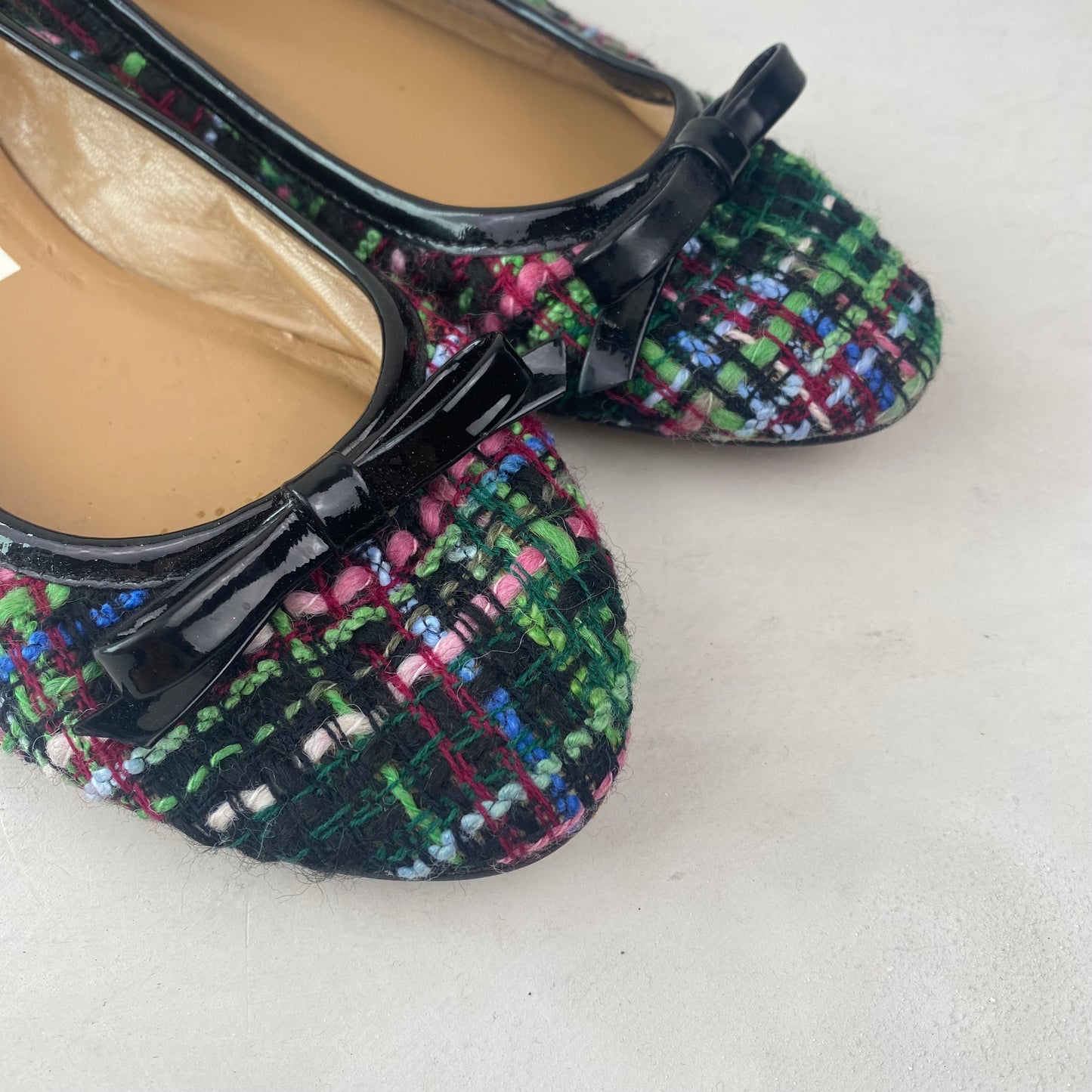 Talbots Womens Tweed Ballet Pumps Size 38