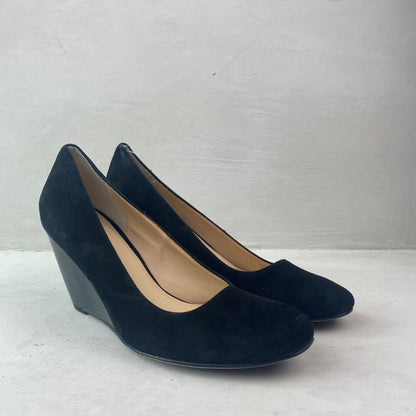 Cole Haan Ladies Black Wedge Heel Shoes Size 38