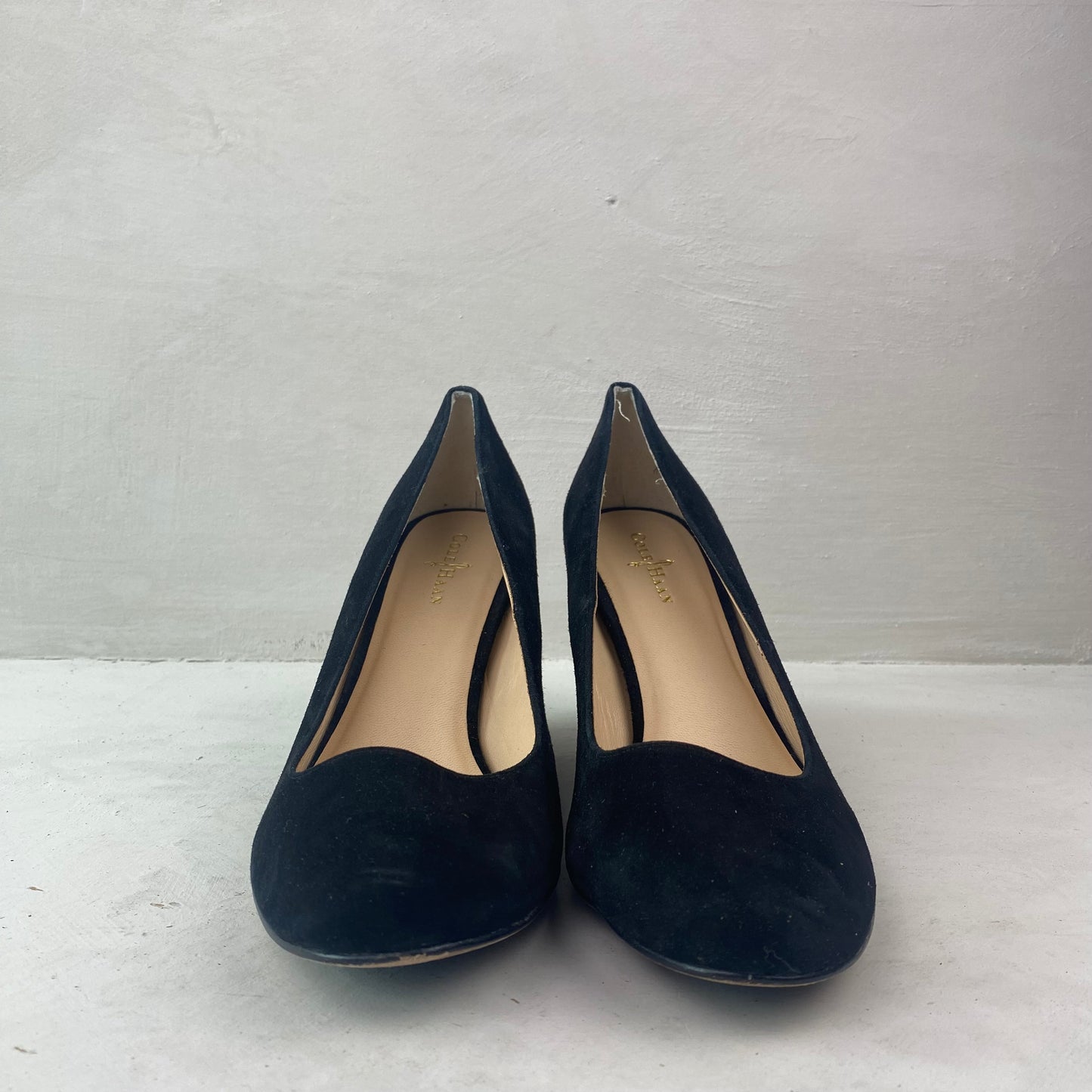 Cole Haan Ladies Black Wedge Heel Shoes Size 38