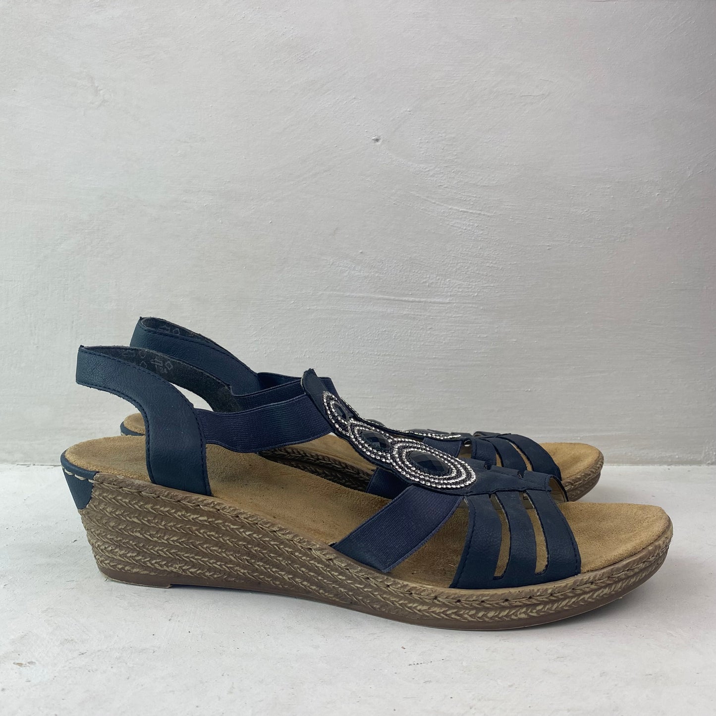 Rieker Ladies Sandals Srappy Shoes Size 41