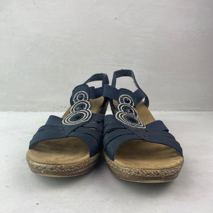 Rieker Ladies Sandals Srappy Shoes Size 41