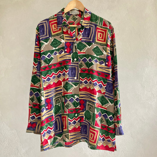 Vintage Womens Silk Shirt Size 42/L-XL