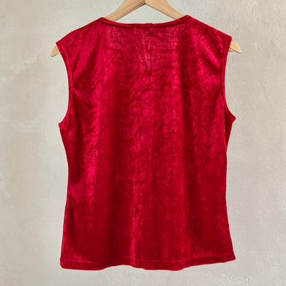 Vintage Womens Velvet Top Size XL