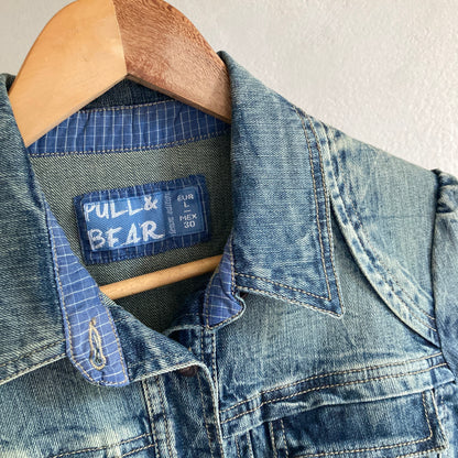 Bull & Bear Womens Denim Shirt Size L