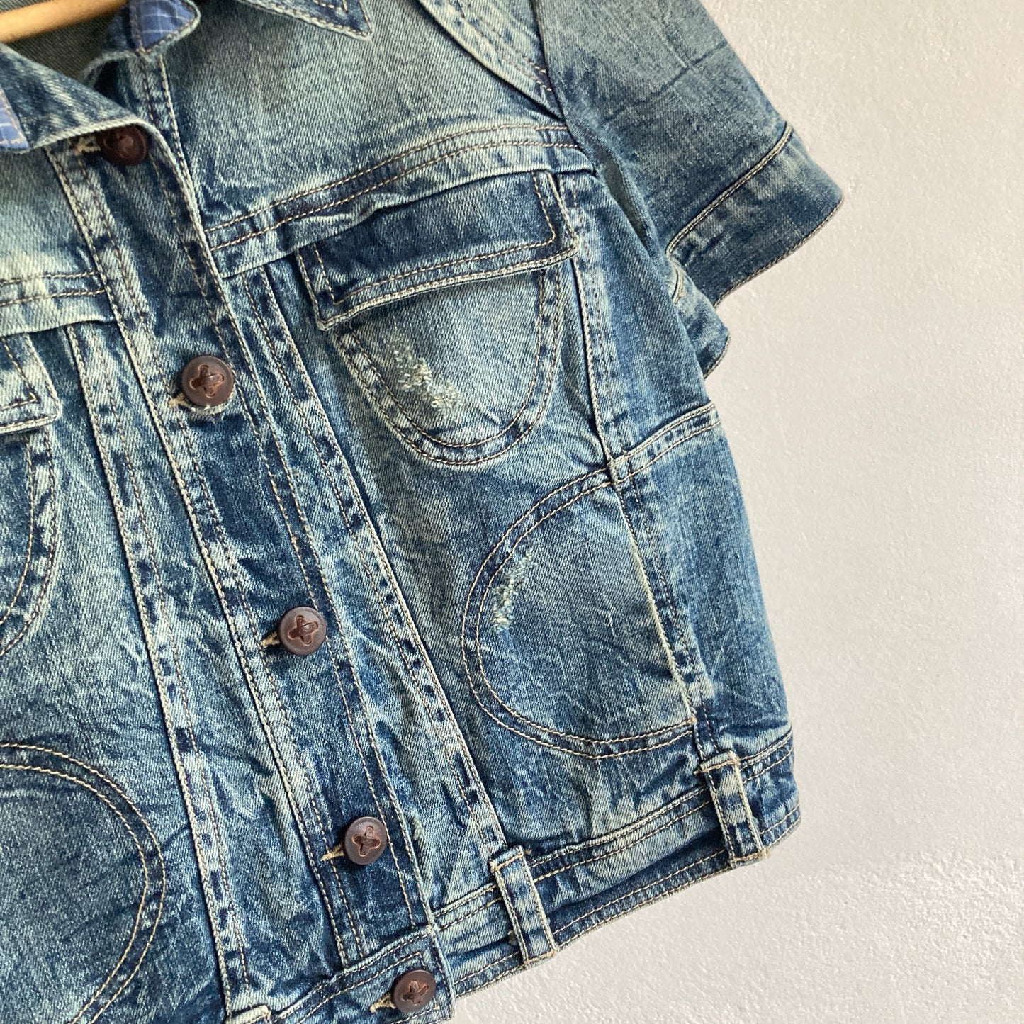 Bull & Bear Womens Denim Shirt Size L