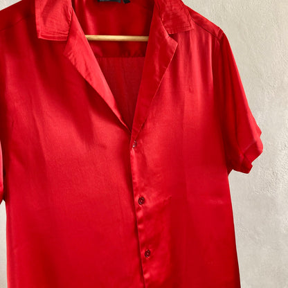 Unisex Asos Satin Shirt Size XS