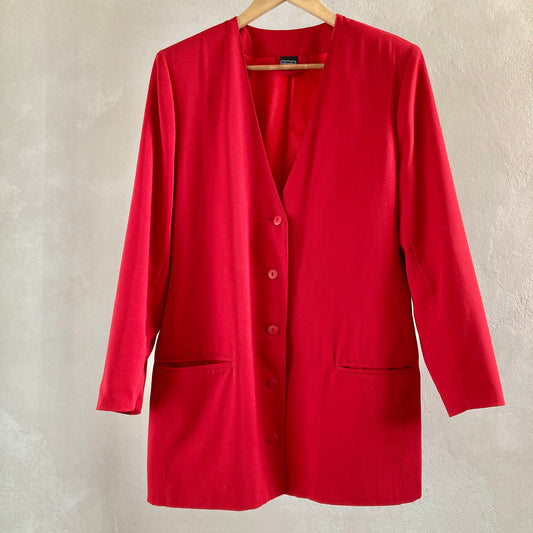 Vintage Womens Oversized Blazer Size 36