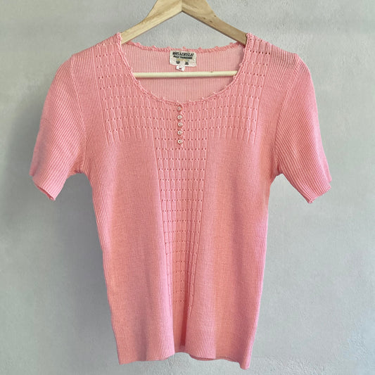 Vintage Womens Knitted Top Size M