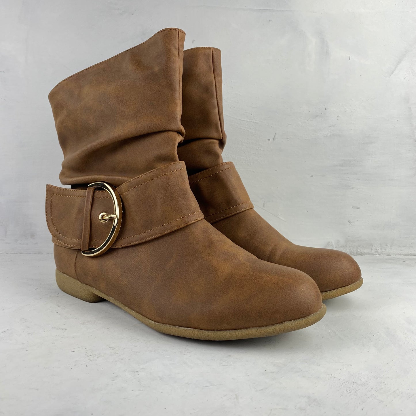 Ladies Brown Ankle Boots Size 40