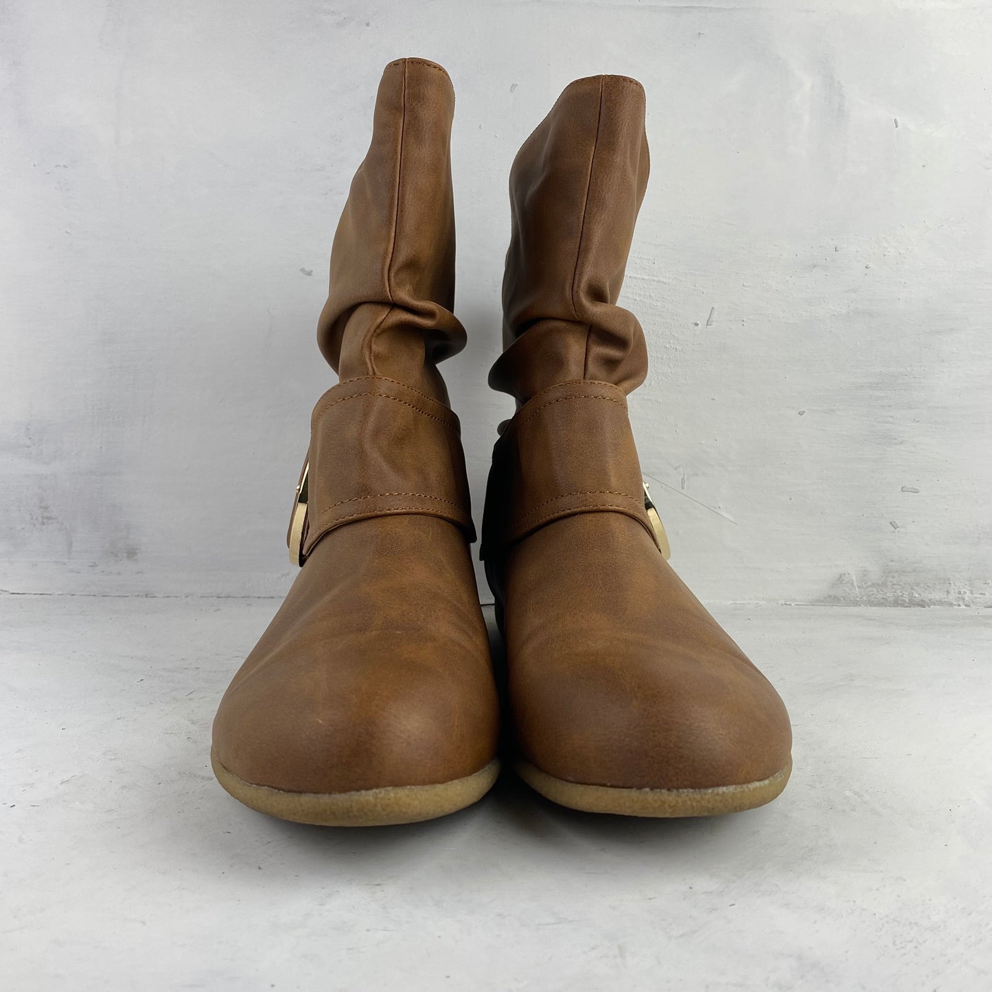 Ladies Brown Ankle Boots Size 40