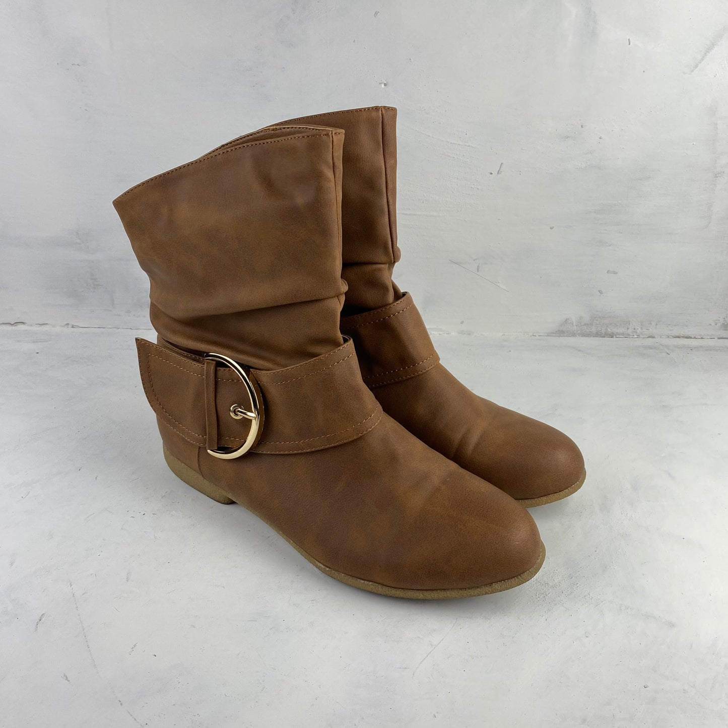 Ladies Brown Ankle Boots Size 40