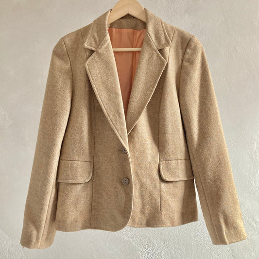 Vintage Womens Woollen Blazer Size 38