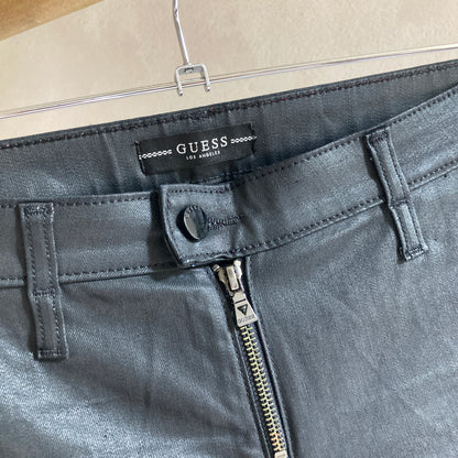 Guess Womens Faux Leather Jeans Size 38