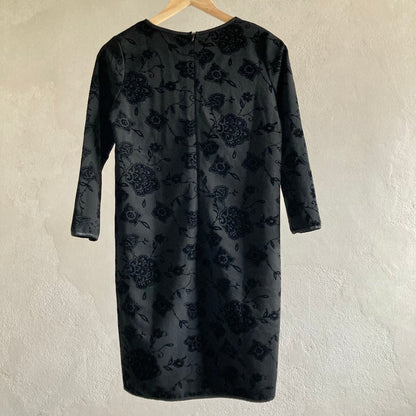 Womens 3/4 Sleeve Black Dress Size L