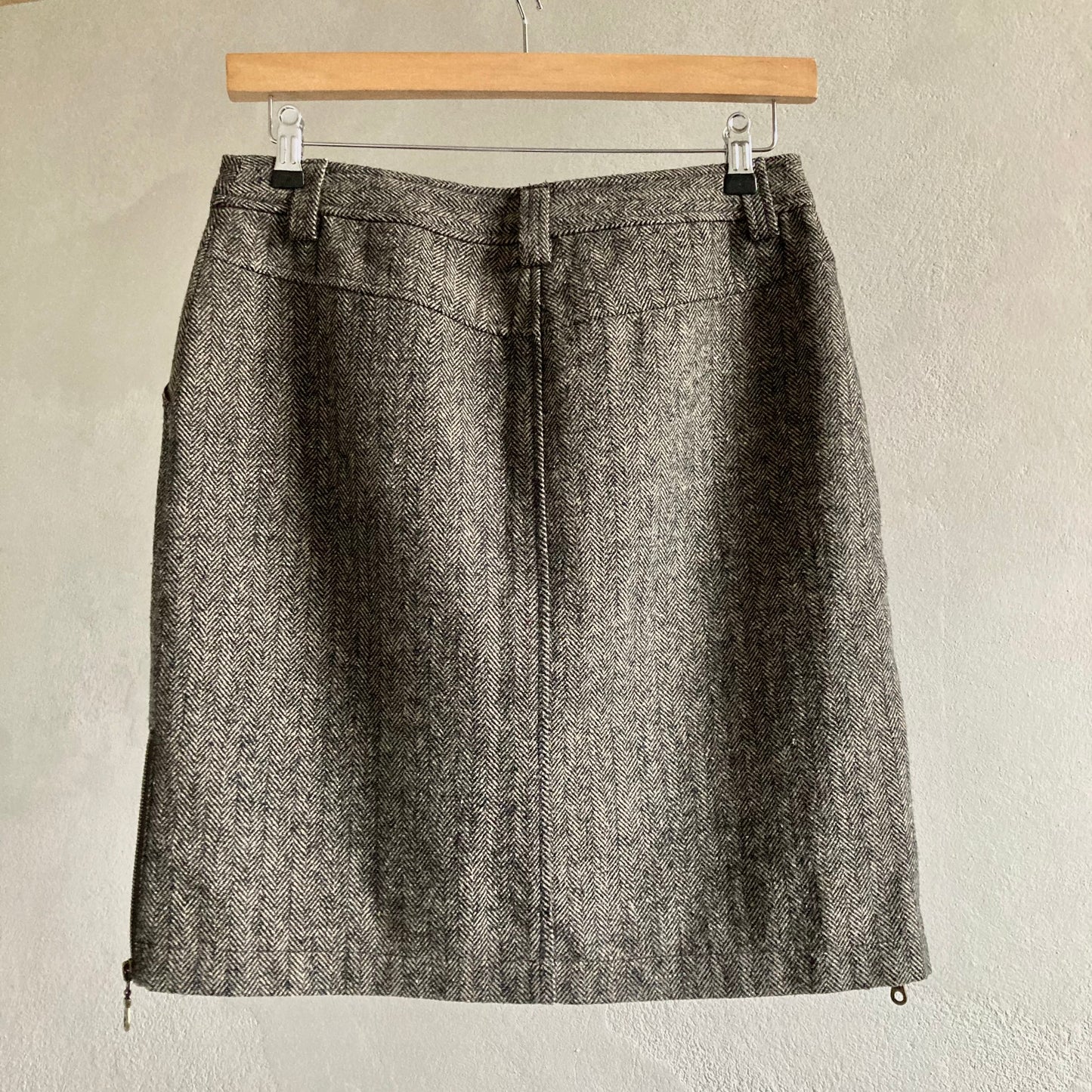 Womens Tweed Mini Skirt Size 38