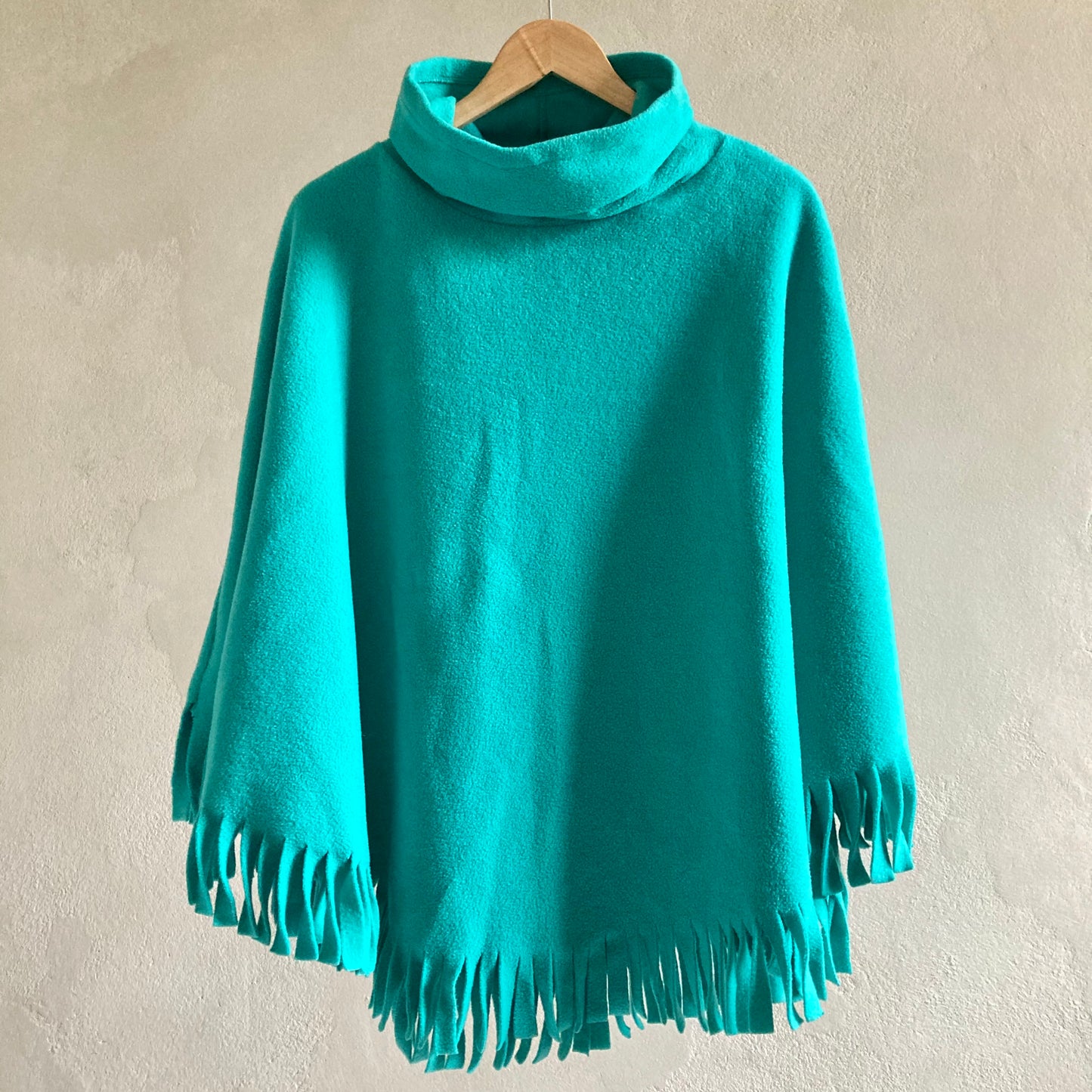 Womens Fleece Poncho Size M