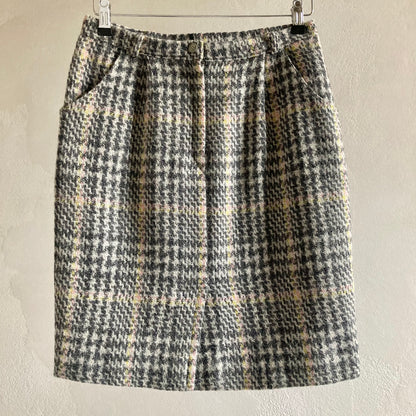 Womens Woollen Mini Skirt Size M