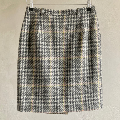 Womens Woollen Mini Skirt Size M