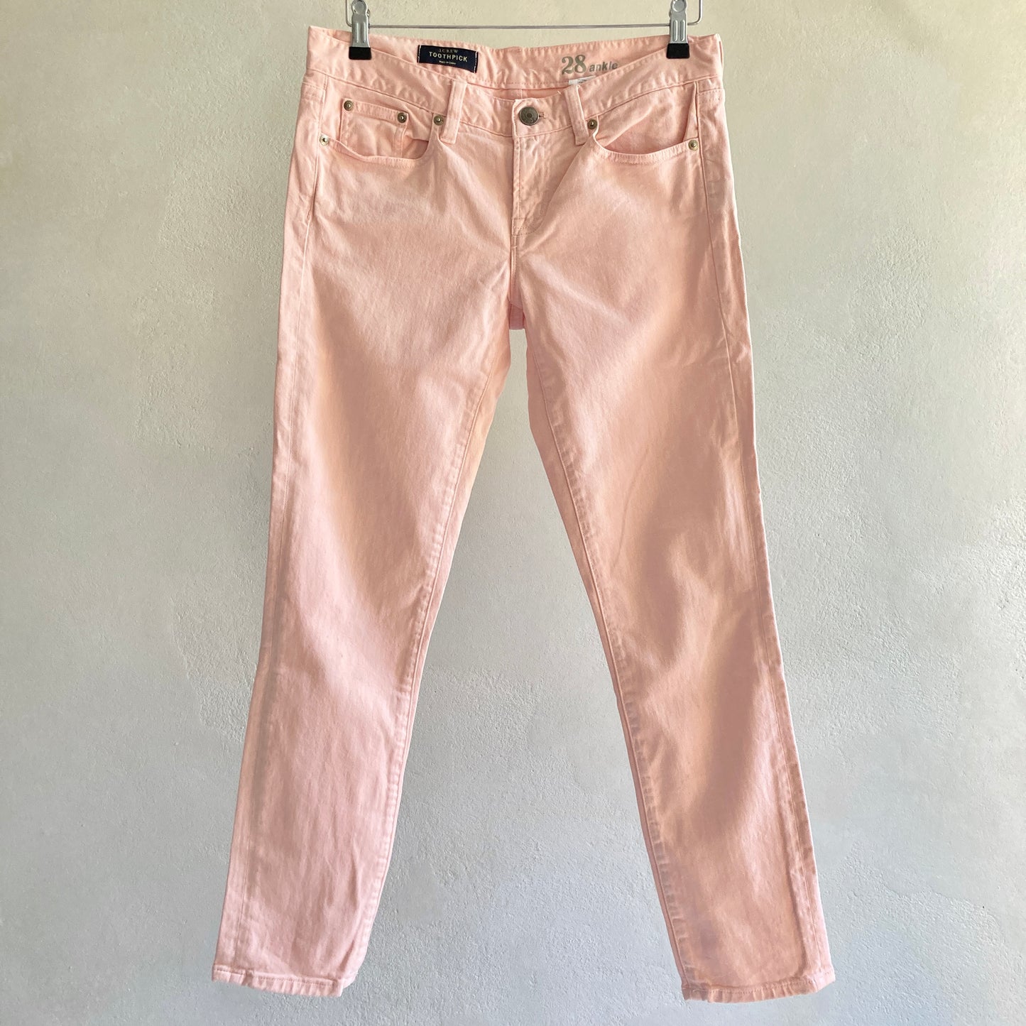 J.Crew Womens Pink Skinny Jeans Size 38