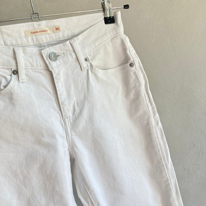 Levi's Womens Classic Fit White Jeans Size 36