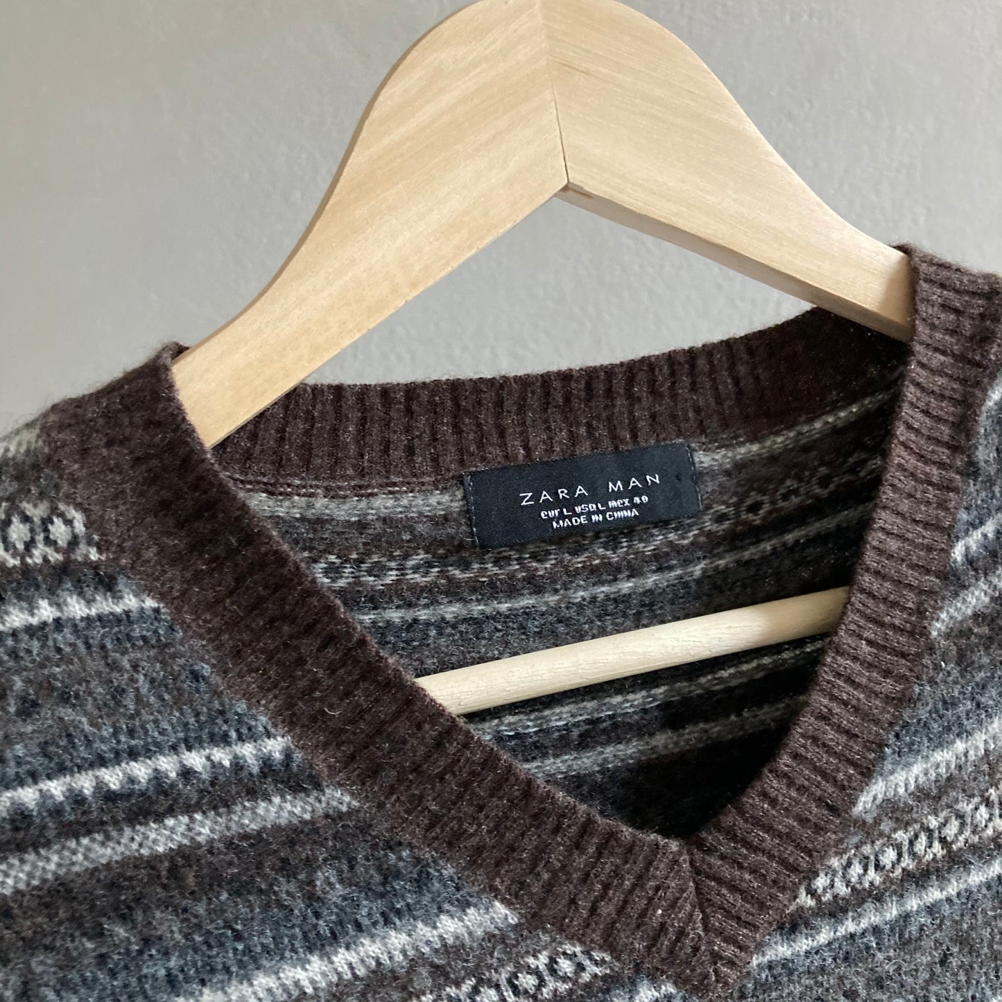 Zara Mens Woollen Pullover Size L