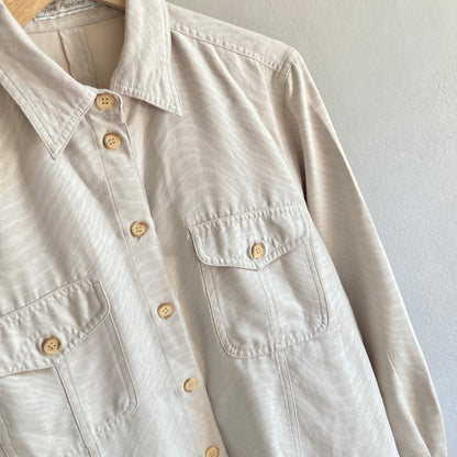Vintage Womens Faux Suede Shirt Size 42