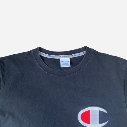 Champion Unisex Black T-Shirt Size XL