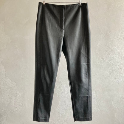 Ann Taylor Womens Faux Leather Trousers Size 46