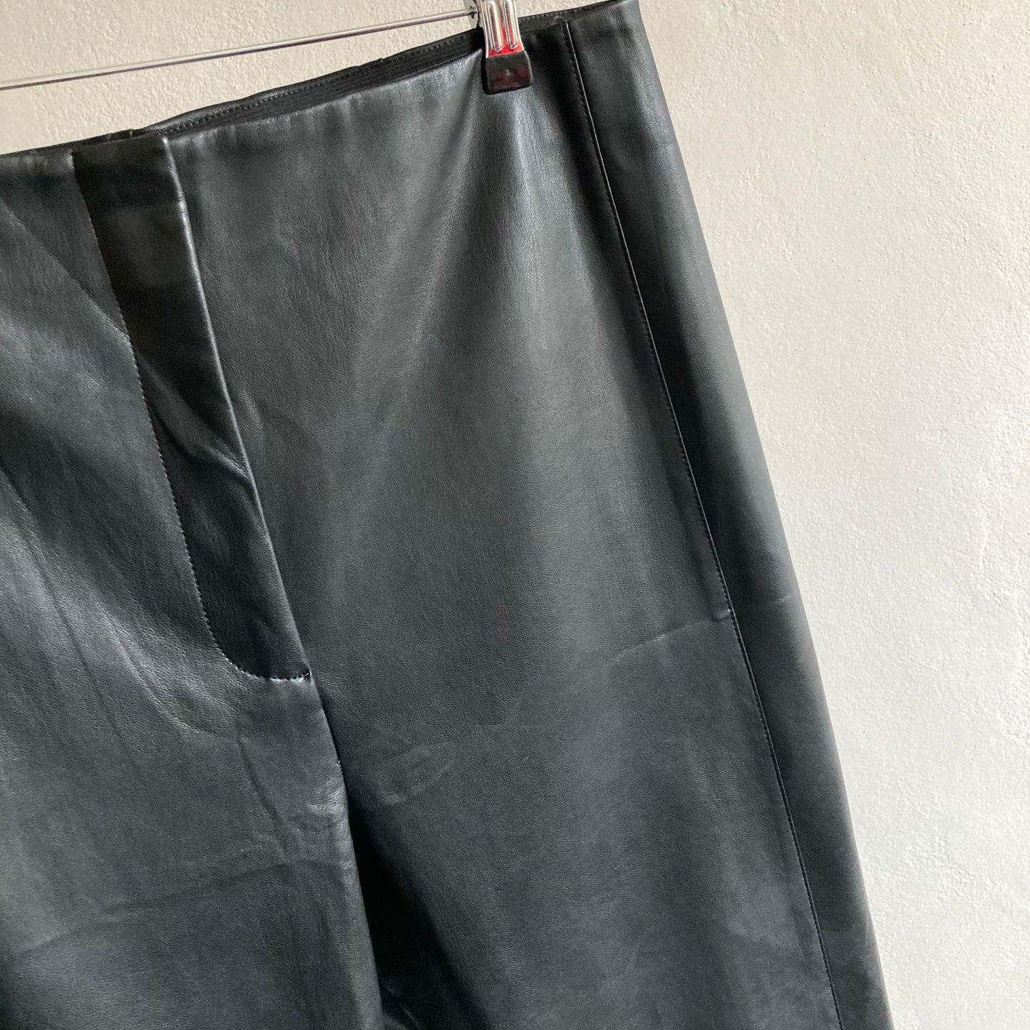 Ann Taylor Womens Faux Leather Trousers Size 46