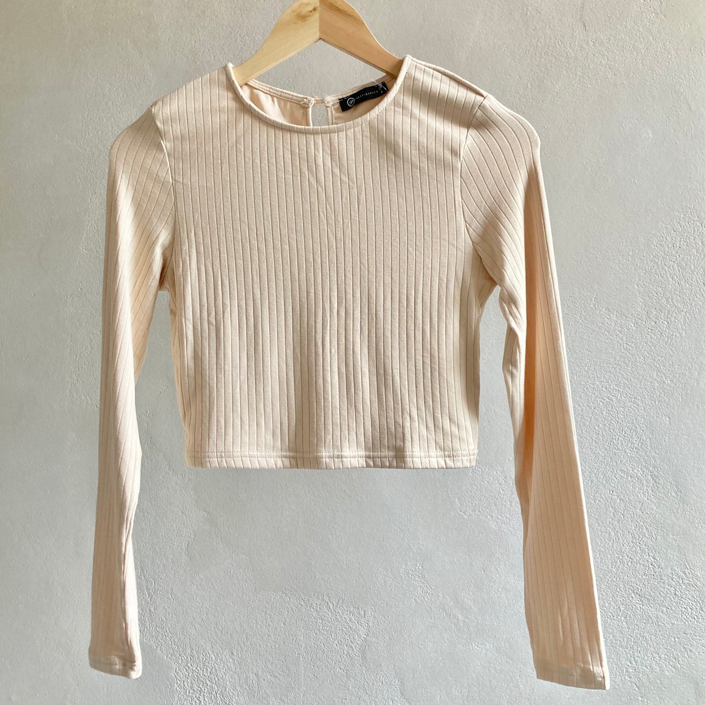 Womens Cropped Long Sleeve Top Size S