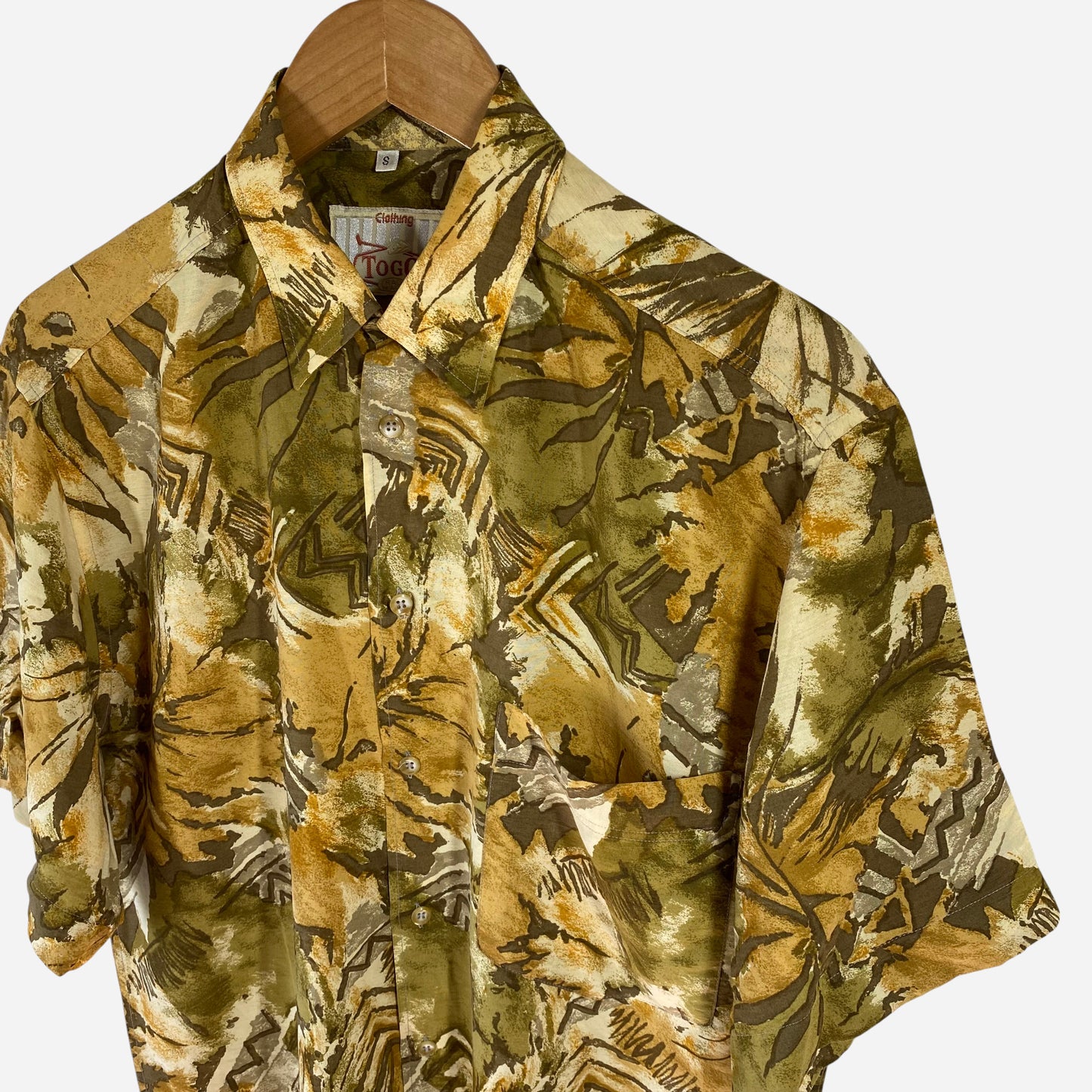 Vintage TOGO Mens Casual Short Sleeve Shirt Size S